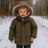 CozyTrend – Eleganter & warmer Parka-Wintermantel mit Pelzkragen