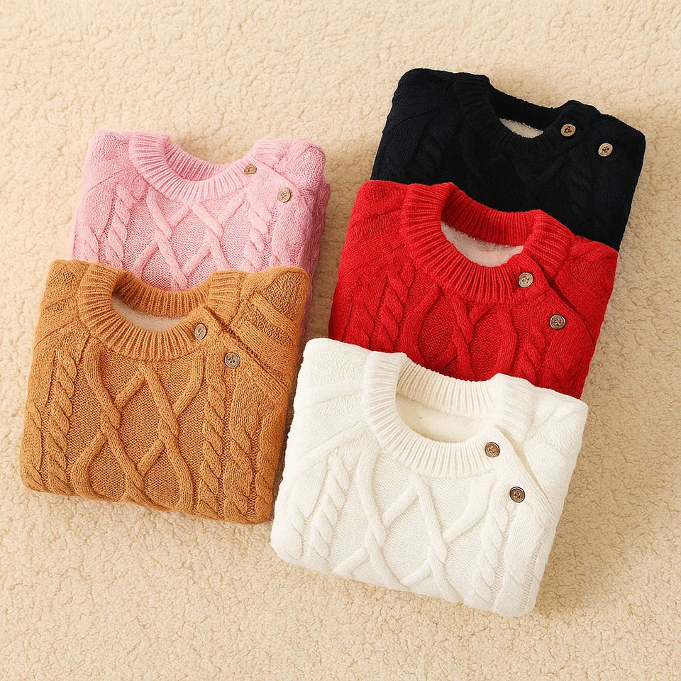 LittleLoom – Schön & Gemütlich – Gestrickter Winterpullover aus Wolle