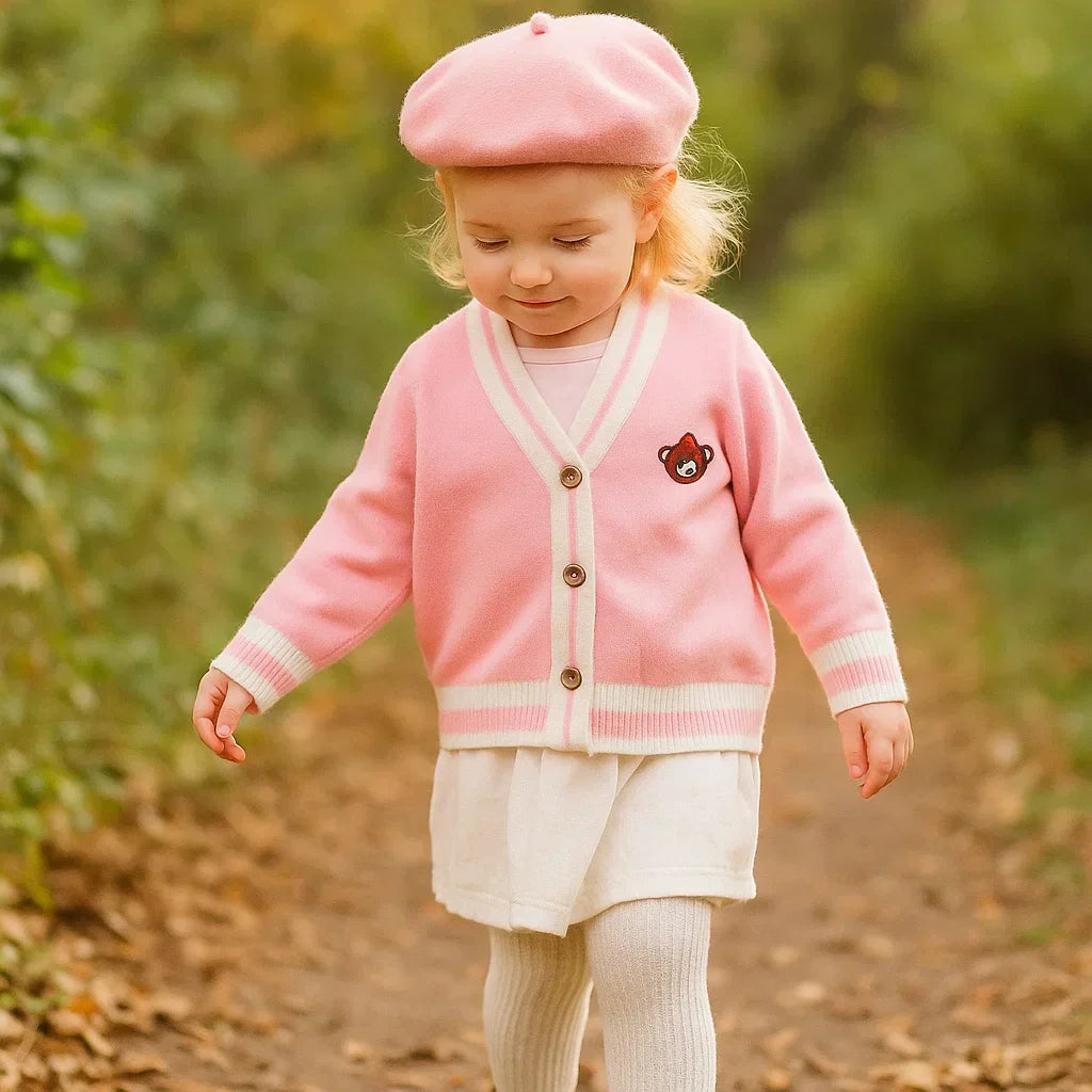 CozziWear – Warm & Trendy – Strickjacke mit Bären