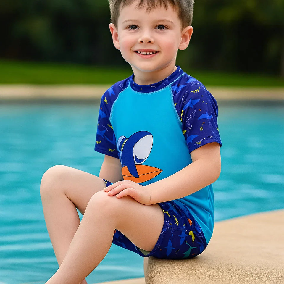 AquaFun – Atmungsaktiv & sicher – Kinder-Badeset mit UPF-Schutz