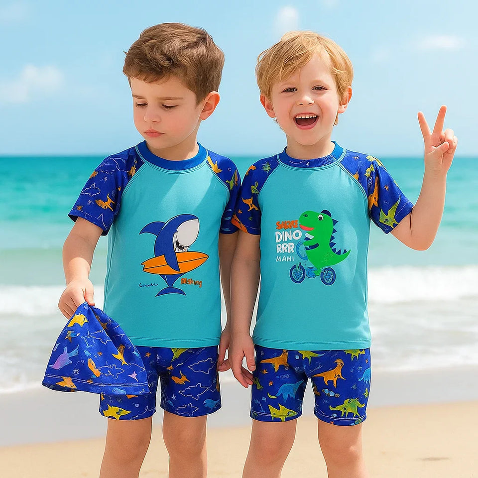 AquaFun – Atmungsaktiv & sicher – Kinder-Badeset mit UPF-Schutz