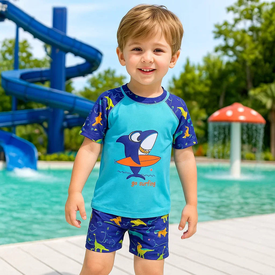 AquaFun – Atmungsaktiv & sicher – Kinder-Badeset mit UPF-Schutz