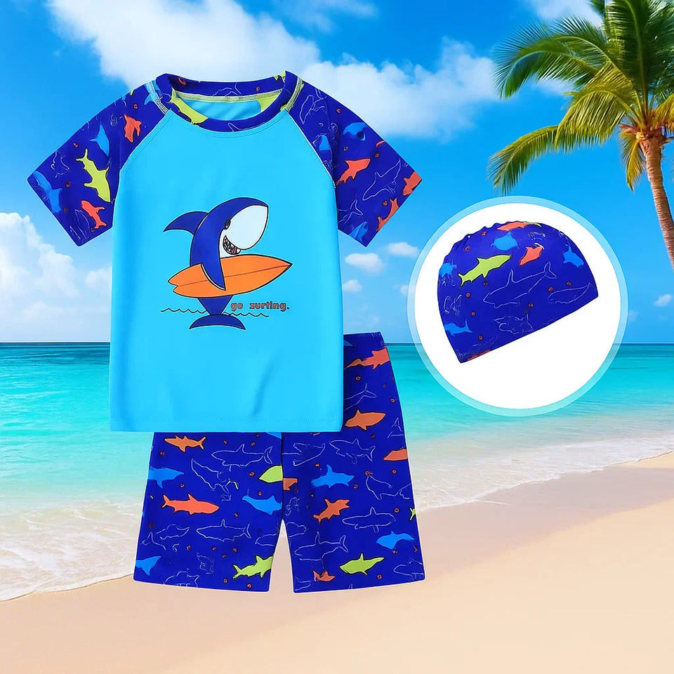 AquaFun – Atmungsaktiv & sicher – Kinder-Badeset mit UPF-Schutz