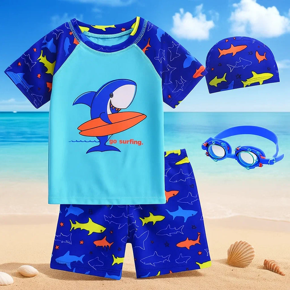 AquaFun – Atmungsaktiv & sicher – Kinder-Badeset mit UPF-Schutz