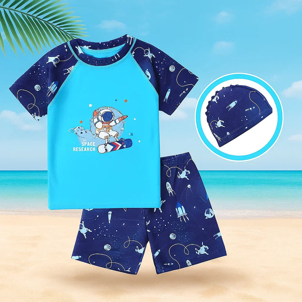AquaFun – Atmungsaktiv & sicher – Kinder-Badeset mit UPF-Schutz