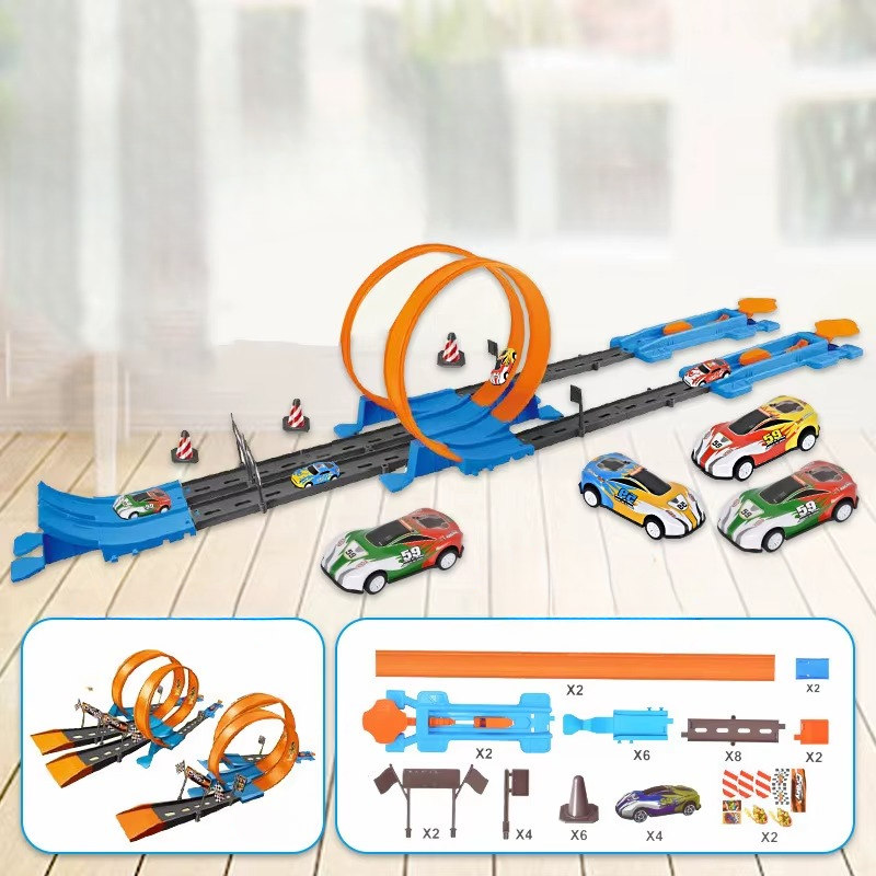 Double Race Track™ - Kreativ und lustig - Looping-Rennstrecke