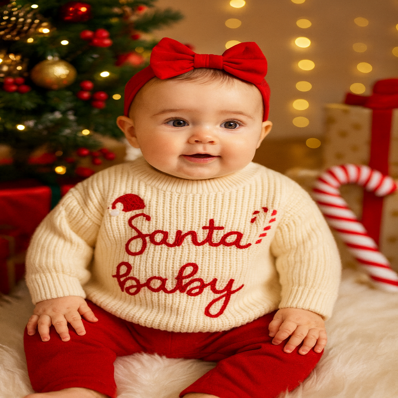 JoyKnit – Gemütlich & warm – Weihnachtspullover mit Aufdruck