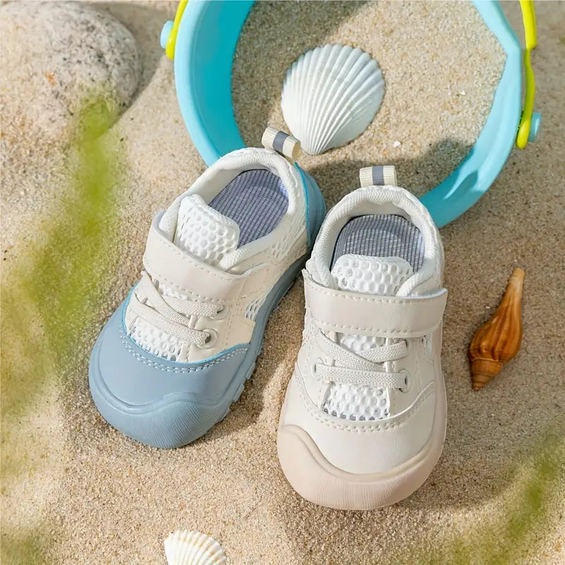 TinySteps Kids - Natürlich & sicher – Barfuß-Babyschuhe Blau