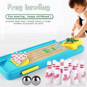 Frog Bowling™ - Fördert die motorischen Fähigkeiten - Mini Frog Bowling