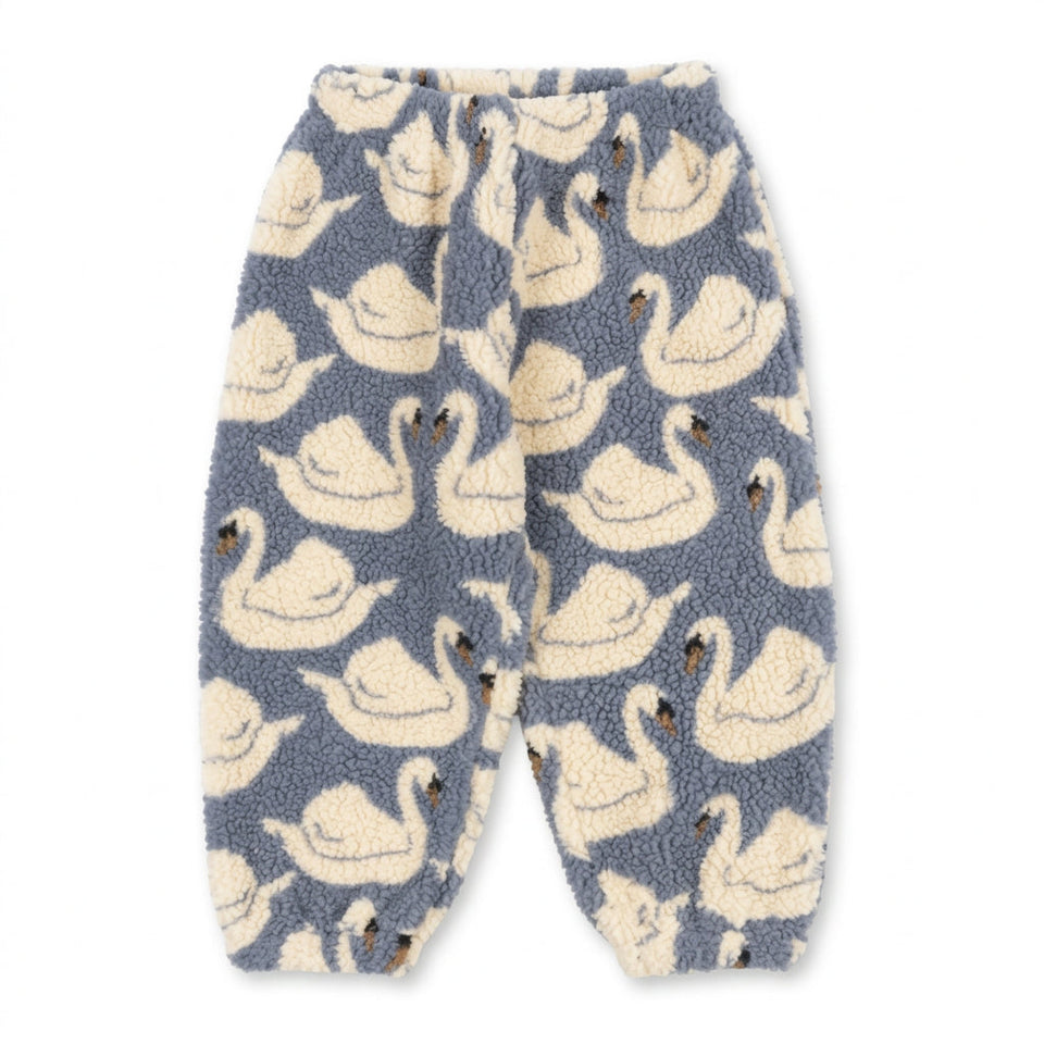 FuzzyPants – Weich & warm – Plüsch-Kinderhose mit verspielten Motiven