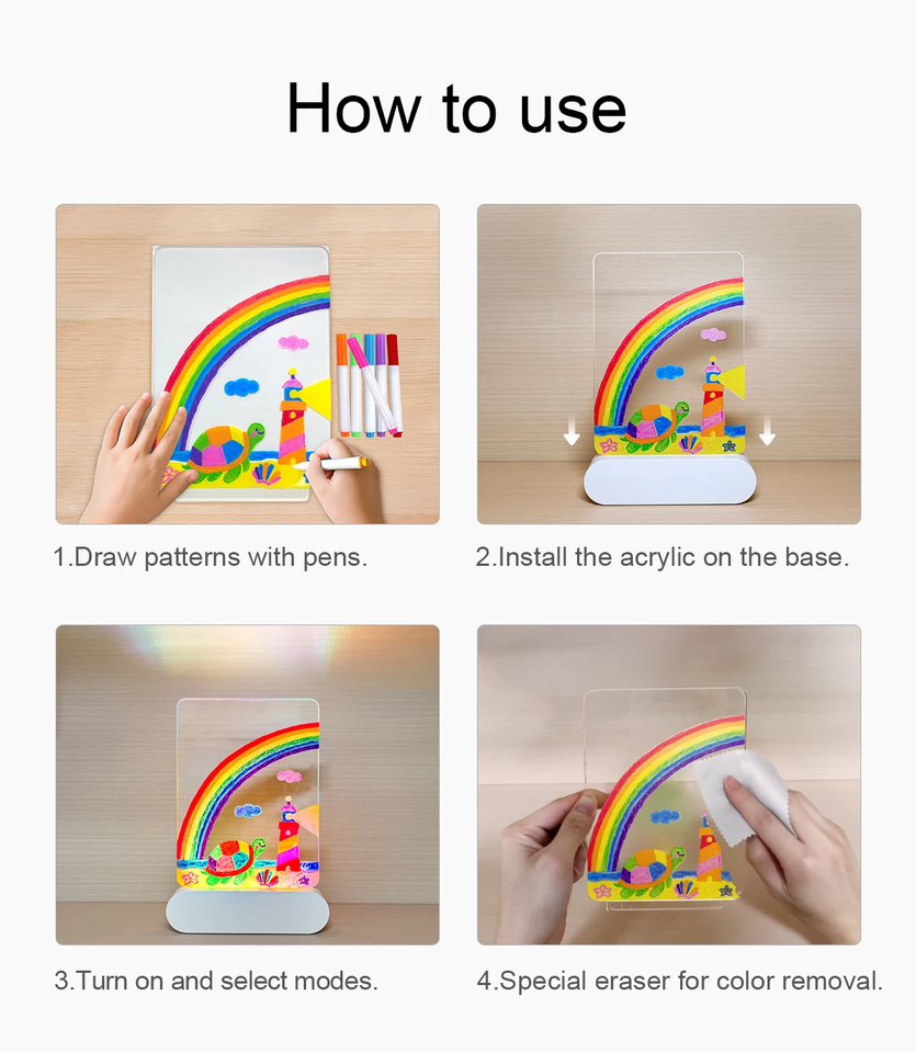 DrawingLight - Beleuchtete Fantasien – Zeichenbrett mit LED