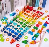 Woods™ | Entwicklung von Fähigkeiten - Montessori-Spielbrett aus Holz