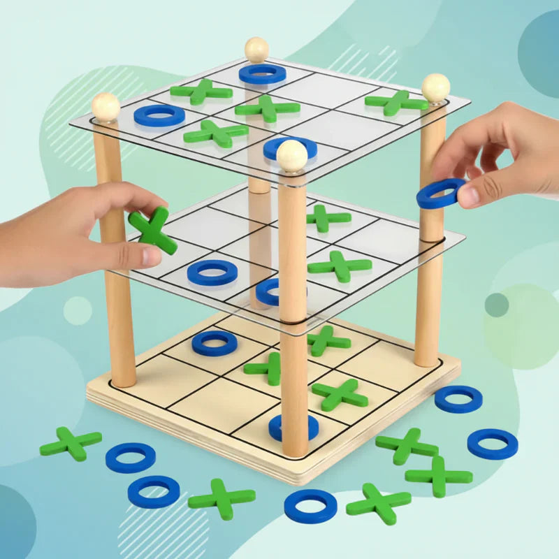 LogicTower – Pädagogisch & Clever – Tic-Tac-Toe 3D