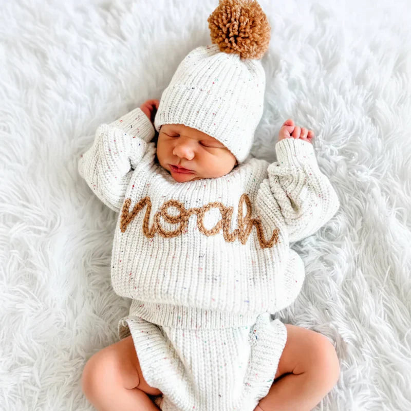 Personalized Baby Sweater – Einzigartig & liebevoll – Bestickter, personalisierter Baby-Pullover