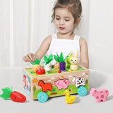 Woods™ - Formenspaß im Bollerwagen - Tiere und Gemüse-Puzzle