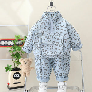 Mini Fashion™ - Cooles Leopardenmuster - 2-teiliges Bekleidungsset