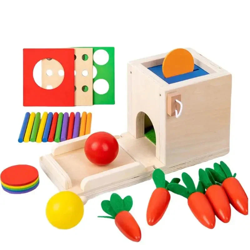 Smart Carrots –  Farben & Formen - Sortierspielzeug aus Holz