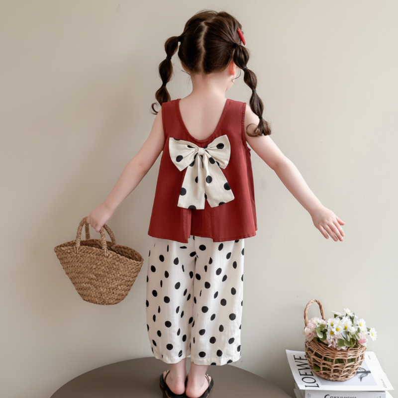 Sleeveless Tops & Pants – Weich & stilvoll – Sommer-Set für Kinder