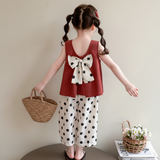 Sleeveless Tops & Pants – Weich & stilvoll – Sommer-Set für Kinder