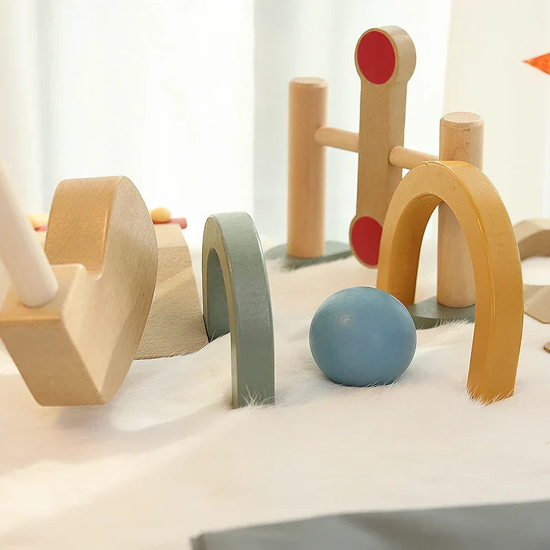 Mini Golfers – Anfänge des Outdoor-Spaßes – Hölzernes Golfspielzeug-Set