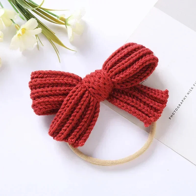 Mini Fashion™ - Süße Schleife - Gestricktes Haarband