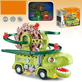 Dino Slide Truck™ - Klettern und Flitzen mit Dinosauriern! - Dinosaurier-Truck