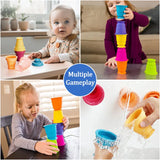 Rainbow Stacker Cups™ - Regenbogen Stapelspaß - Becher-Stapel-Spiel
