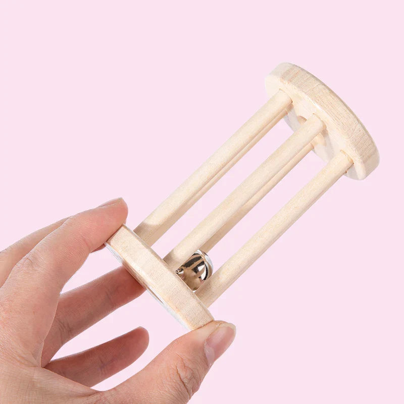 Music Rattle™ – Fröhlicher Rollenkäfig - Rasselspielzeug aus Holz