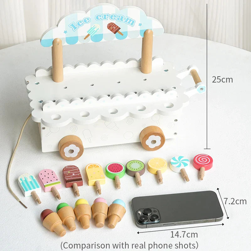 Wooden Gelato™ – Eiskalte Fantasie – Rollenspiel Eiswagen