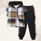 Boys Checkered Outfit – Trendig und bequem – Kinderbekleidungsset mit Karomuster