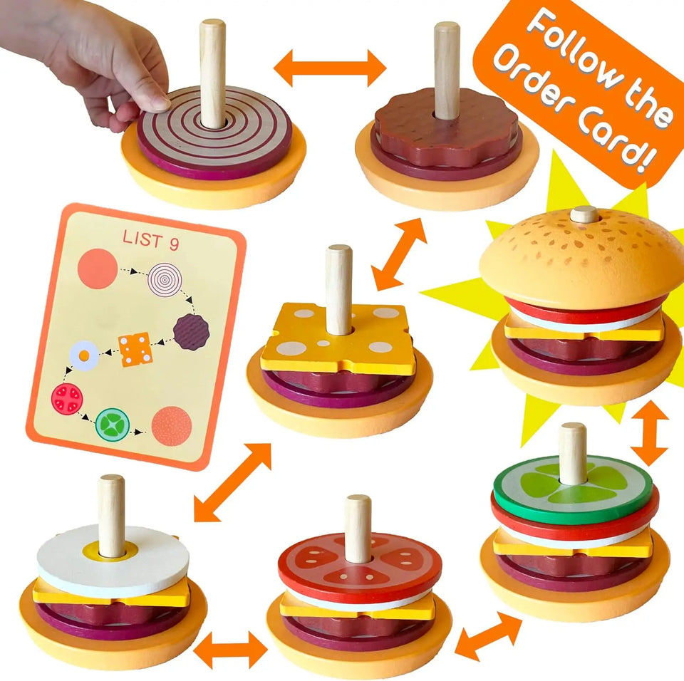 Woods™ - Leckeres Stapeln - Sandwich-Bauspielzeug