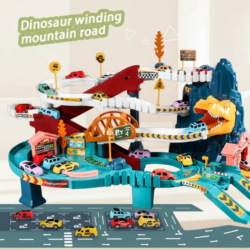 JurassicRun – Cool & Lehrreich – Dino-Rennbahn mit Autos