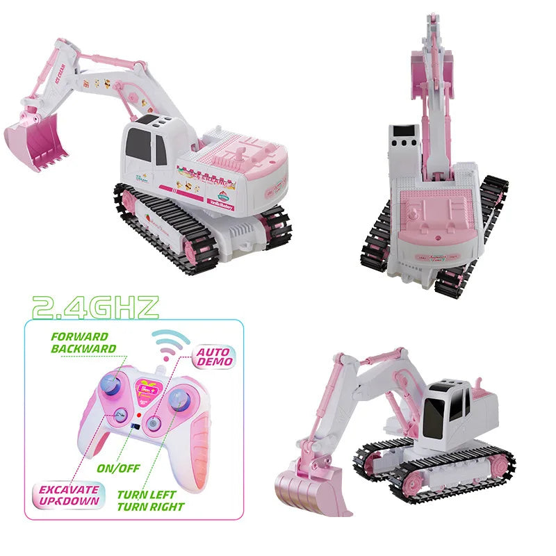 Pink Power Digger™ – Baggerparty für Mädchen - RC-Bagger