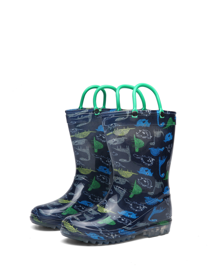 RainySteps – Bequem & wasserdicht – Regenstiefel mit Print & Schlaufe