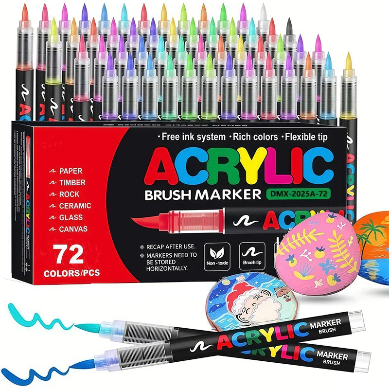 ColorCraft – Kreativ & Nachhaltig – Acrylmarker mit Pinselspitze