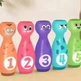 Bowling Game Set - Farbenfroh & lustig – Spielzeug-Bowling-Set