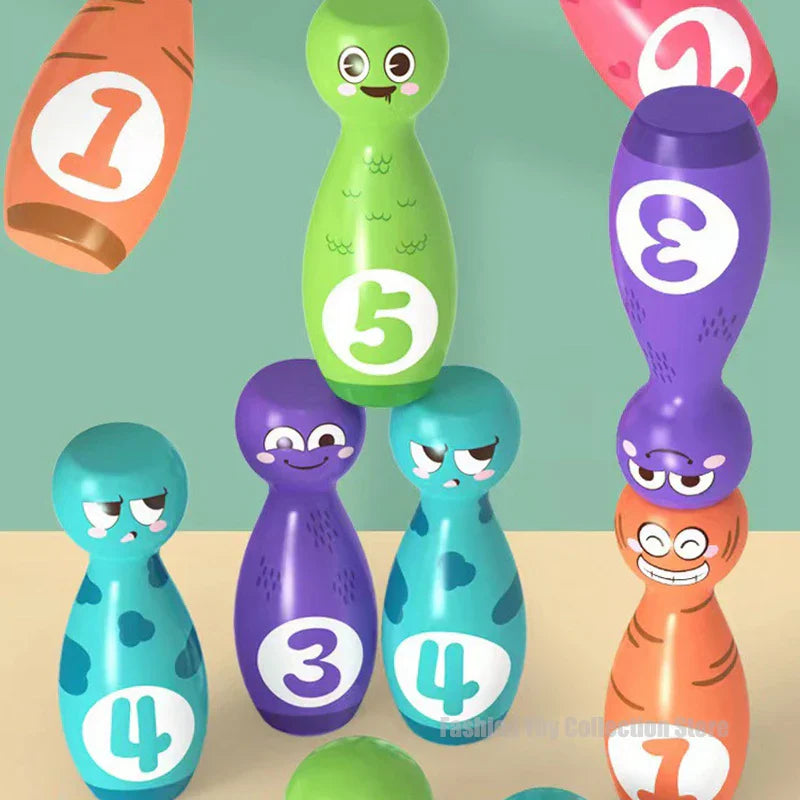 Bowling Game Set - Farbenfroh & lustig – Spielzeug-Bowling-Set