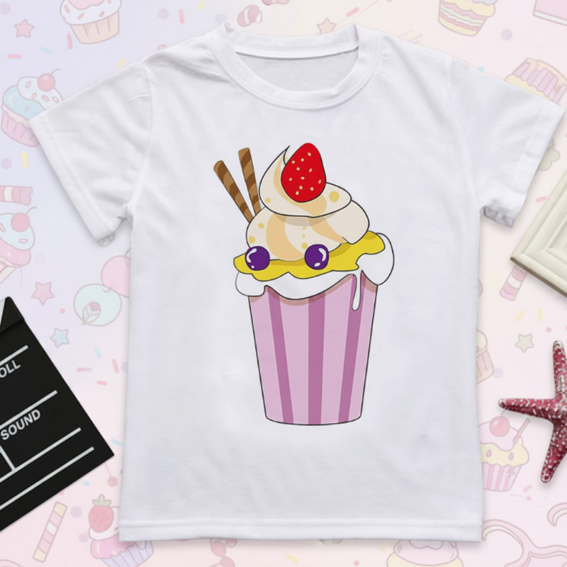 Boys & Girls Summer Tee – Bequem & Verspielt – Kinder-T-Shirt mit lustigem Aufdruck