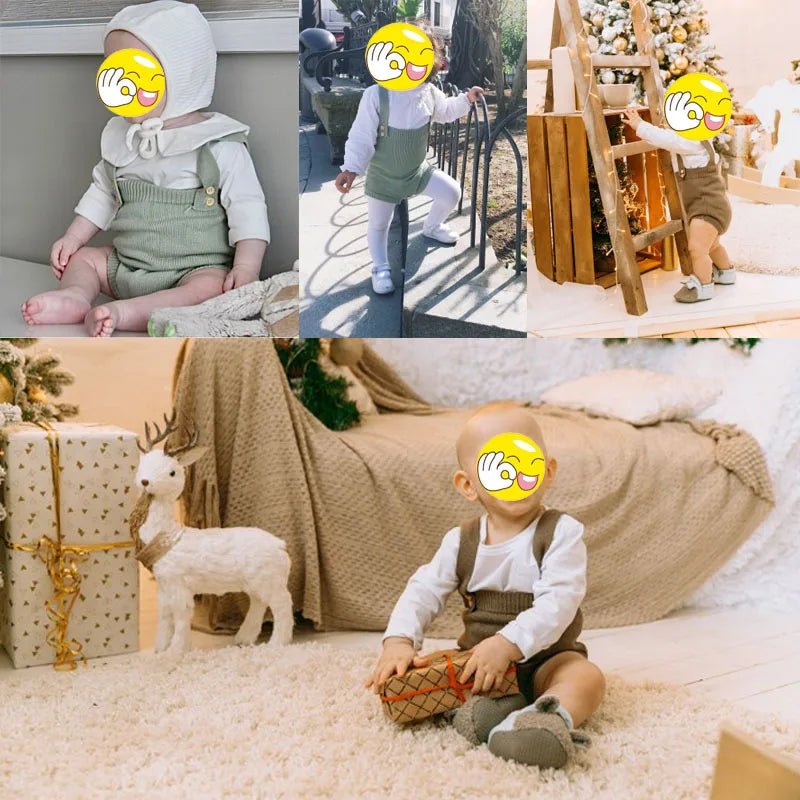 Mini Fashion™ - Süßer gestrickter Babystrampler