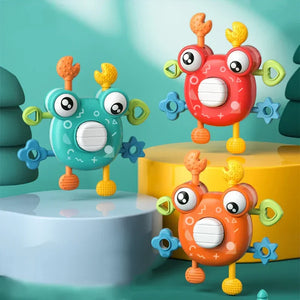 Crab Pull Toy™ – Greif- und Ziehspaß – Krabbe Sensorisches Zahnungsspielzeug