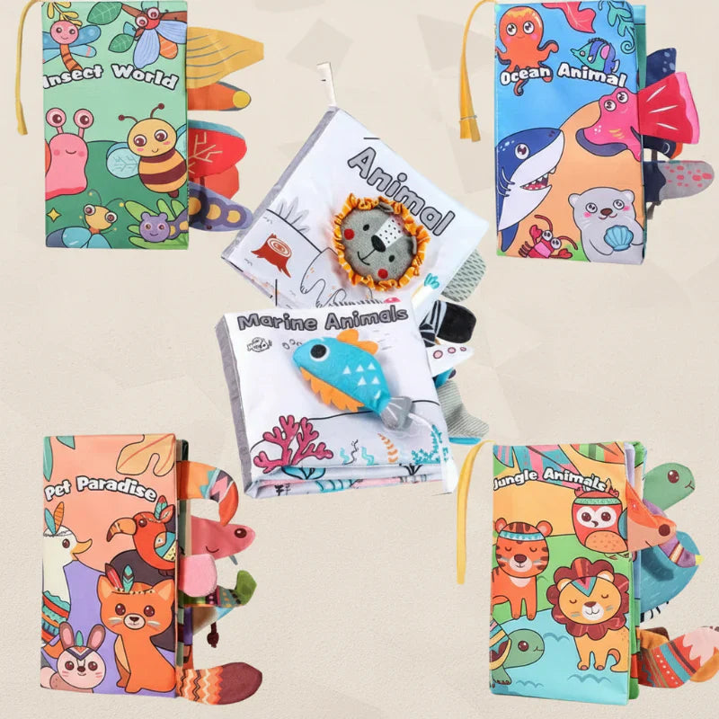 SoftTails – Farbenfroh & sensorisch – Baby-Wackelbuch