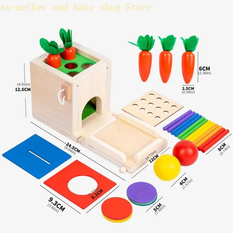 Smart Carrots –  Farben & Formen - Sortierspielzeug aus Holz