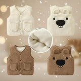 Baby Bear Fleece Vest – Warm & Weich – Kinder-Bärenweste