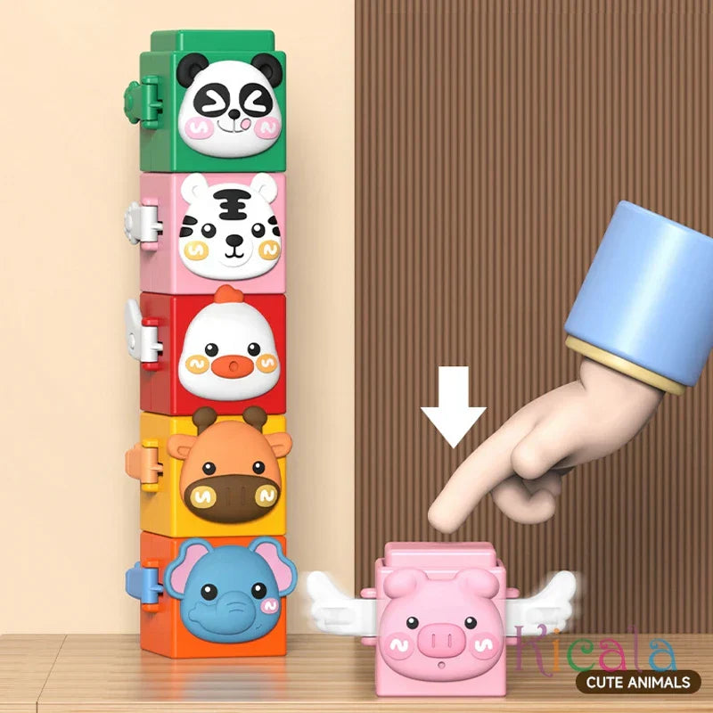 StackAnimals – Spaß & Bildung – Tier-Stapelspielset