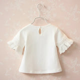 Girls Trumpet Sleeve Top – Elegant & Komfort – Spitzenärmel