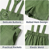 LittleDandy – Klassisch & Elegant – Baumwollshorts mit Hosenträgern, Schleife & Hemd