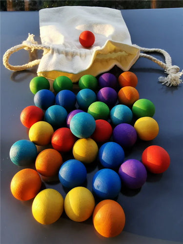 Rainbow Balls™ – Holzkugeln Regenbogen