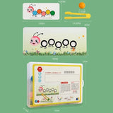 Wooden Clip Beads™ – Bunter Bewegungsspaß mit Raupe – Malen & Motorik Spielzeug