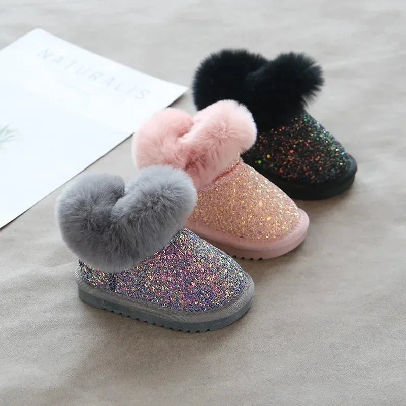 Mini Fashion™ - Warm & Stylisch - Glitzer Kinder Winterschuhe