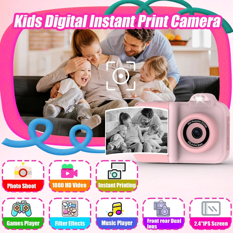 Instant Print Camera – Kreativ & interaktiv – Sofortbildkamera für Kinder